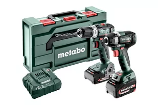 Metabo akumulatorowy zestaw Combo Set 2.9.2 (BS 18 L BL + SSW 300) 18V 1x2,0Ah 1x5,2Ah Li-Power w walizce 685202000 - Zestawy elektronarzędzi - miniaturka - grafika 1