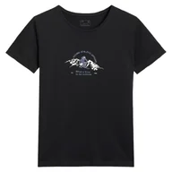 Koszulki sportowe damskie - Koszulka damska 4F Tshirt F2713 Rozmiar: M / Kolor: czarny - miniaturka - grafika 1