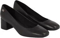 Czółenka - Tommy Hilfiger Damskie czółenka Essential Midheel Blocky Pump, Czarny, 39 EU - miniaturka - grafika 1