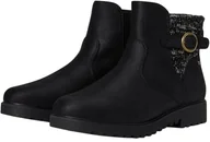 Botki damskie - SKECHERS BOTKI DAMSKIE NA ZAMEK CZARNE ZA KOSTKĘ 38 JJA - miniaturka - grafika 1