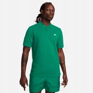 Koszulki męskie - Nike Club Męska koszulka polo z krótkim rękawem FN3894-365 ZIELONA L - miniaturka - grafika 1
