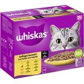 Mokra karma dla kotów - Whiskas Wielopak 7+ Drób Wybór w sosie 12 x 85 g - miniaturka - grafika 1