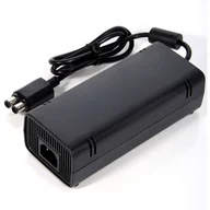 Ładowarki do telefonów - Zasilacz do konsoli ładowarka sieciowa do Microsoft Xbox 360 Slim 230V + Kabel Czarna - miniaturka - grafika 1
