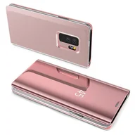 Etui i futerały do telefonów - Etui Smart View Mirror Smart Cover Etui kompatybilne z iPhone XS MAX Etui ochronne Etui ochronne przezroczyste różowe - miniaturka - grafika 1
