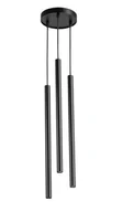 Lampy sufitowe - Sopel Koło lampa wisząca 3-punktowa czarna 33622 - miniaturka - grafika 1