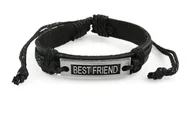 Bransoletki - Bransoletka Best Friends Czarna Przyjaciel - miniaturka - grafika 1