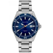 Zegarki męskie - Srebrny męski zegarek na bransolecie PACIFIC SMPB-2001-02 - miniaturka - grafika 1