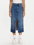 Spódnice - Tommy Jeans Spódnica jeansowa Claire DW0DW18225 Niebieski Regular Fit - miniaturka - grafika 1