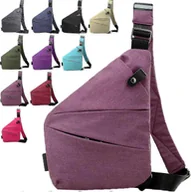 Torby podróżne - Torba podróżna antykradzieżowa dla kobiet, torba antykradzieżowa, torby crossbody antykradzieżowe dla kobiet, torba podróżna antykradzieżowa Fiolet... - miniaturka - grafika 1