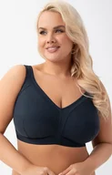 Biustonosze - Gorsenia biustonosz miękki soft bez drutów granatowy K973 NELA, Kolor granatowy, Rozmiar 100B, Gorsenia - Intymna - miniaturka - grafika 1