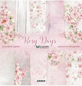 Dekoratorstwo - Papiery do scrapbookingu 30x30 cm Rosy Days - miniaturka - grafika 1