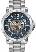 Zegarki męskie - Zegarek męski KENNETH COLE KCWGY0064002 granatowy sportowy skeleton - miniaturka - grafika 1