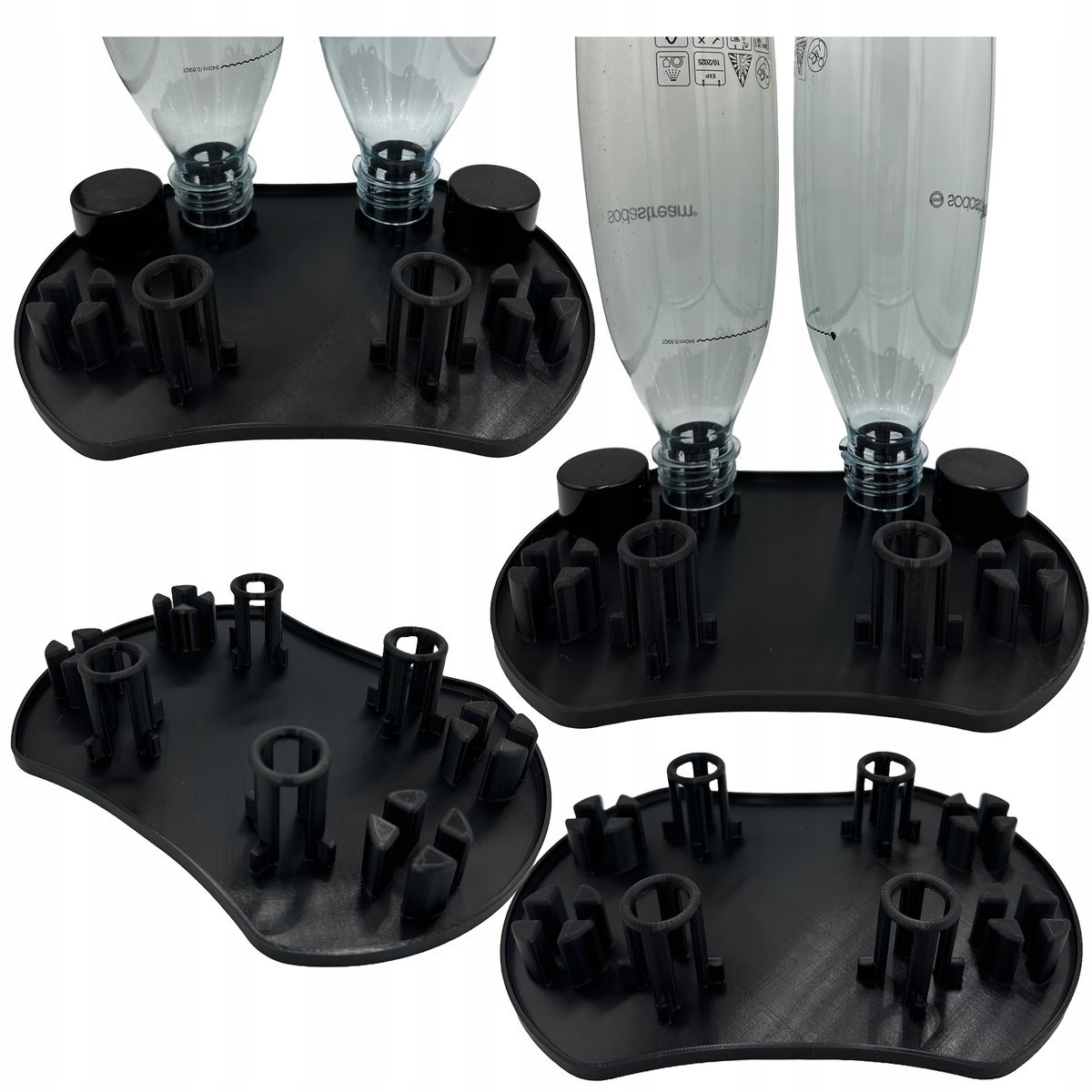 Ociekacz Na 4 Cztery Butelki Do Saturatora SODASTREAM Stojak Czarny