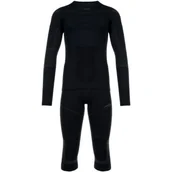 Pozostała odzież narciarska - Bielizna męska VIKING Gary 3/4 Set Bamboo roz. L czarna - miniaturka - grafika 1