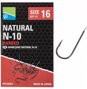 HACZYKI Z ZADZIOREM PRESTON NATURAL HOOKS R. 12 - Inne akcesoria dla wędkarzy - miniaturka - grafika 1