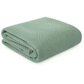 Narzuty - Narzuta EUROFIRANY Len 3 200 x 220 cm Zielony - miniaturka - grafika 1