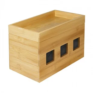 LogiLink Cable Box bambusowy - Maskownice do kabli - miniaturka - grafika 1