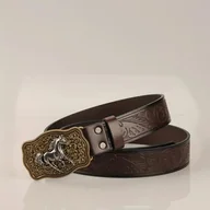 Paski - Pas pasek kowbojski western cowboy KOŃ retro vintage cosplay kostium 130 cm - miniaturka - grafika 1