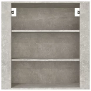 Lumarko Szafka wisząca, betonowa szarość, 80x33x80 cm - Szafki do salonu - miniaturka - grafika 4