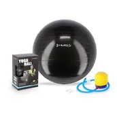 Piłki do ćwiczeń - HMS, Piłka gimnastyczna, YB01, czarny, 55 cm - miniaturka - grafika 1