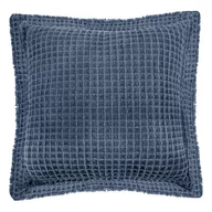 Poduszki dekoracyjne - Niebieska bawełniana poduszka dekoracyjna Tiseco Home Studio Waffle, 45x45 cm - miniaturka - grafika 1