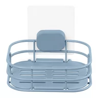 Mydelniczki i dozowniki mydła - Jasnoniebieska samoprzylepna metalowa mydelniczka Grena – Compactor - miniaturka - grafika 1