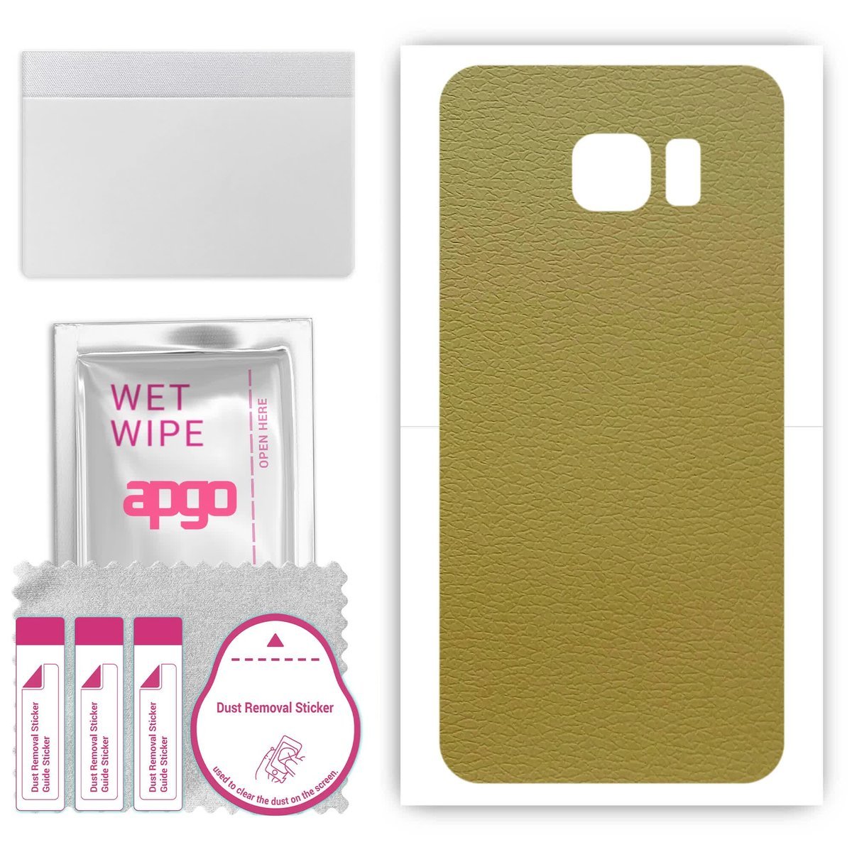 Folia naklejka skórka strukturalna na TYŁ do Samsung Galaxy S7 active - Skóra Oliwkowa - apgo SKINS