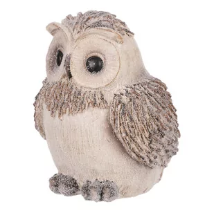 Dekoracja zimowa Sowa, 11 x 15 x 9 cm, polyresin - Ozdoby bożonarodzeniowe - miniaturka - grafika 1