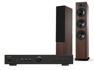 Rotel A11 MkII (czarny) + Tesi 6 (mokka) - Zestawy stereo - miniaturka - grafika 1