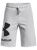 Spodenki damskie - Under Armour Szorty sportowe UA RIVAL FLEECE LOGO SHORTS 1359065 Szary Regular Fit - miniaturka - grafika 1