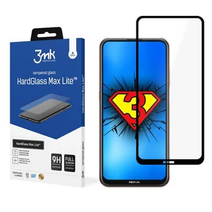 Nokia X20 Black - 3mk HardGlass Max Lite™ - Szkła hartowane na telefon - miniaturka - grafika 1