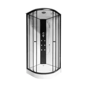 Kabiny prysznicowe - Kabina z hydromasażem i brodzikiem Kaja 90x90x215 cm Breezz - miniaturka - grafika 1