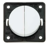 Wyłączniki światła i elektryczne - Berker Integro Łącznik wieloklawiszowy przyciskowy, chrom, połysk - miniaturka - grafika 1