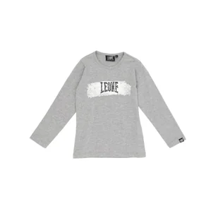 Dziewczęcy t-shirt Leone z długim rękawem i cekinami w kolorze Super Grey - Odzież sportowa dziecięca - miniaturka - grafika 1