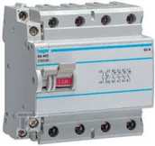 Bezpieczniki elektryczne - Hager Rozłącznik izolacyjny ze stykiem pomocniczym 4-bieg 80A SA480 - miniaturka - grafika 1