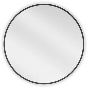 Mexen Loft lustro łazienkowe okragłe 60 cm, rama czarna - 9850-060-060-000-70 - Lustra - miniaturka - grafika 1