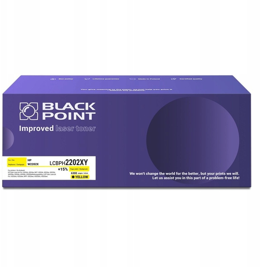 Toner Black Point [LCBPH2202XY] Toner Color HP W2202X chip OEM