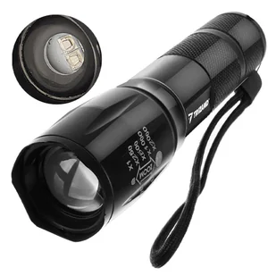 Latarka Taktyczna Szperacz CREE XPE LED ZOOM UV czarny - Latarki - miniaturka - grafika 13