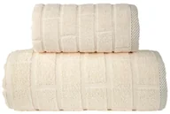 Ręczniki - Greno RĘCZNIK BRICK 70X140 KREMOWY RE-BRI-070-KREM - miniaturka - grafika 1