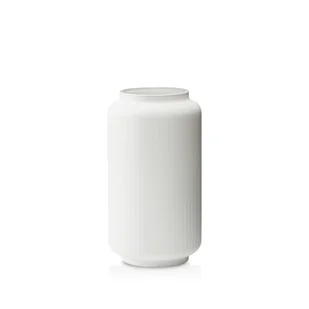 Wazon szklany ryflowany white form - Wazony i flakony - miniaturka - grafika 1