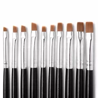 Akcesoria do paznokci - Pędzelek Do Żelu Zdobień Paznokci Akryl Prosty #6 - miniaturka - grafika 1