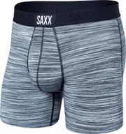 Majtki męskie - SAXX Bokserki męskie szybkoschnące SAXX VIBE Boxer Brief melanż - niebieskie S - miniaturka - grafika 1