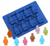 Formy do ciast - Forma Silikonowa Na Mini Ludziki Lego Żelki Ludziki Cukrowe Czekoladowe 8Sz - miniaturka - grafika 1