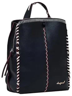 Desigual Back_Manhattan, Akcesoria PU Backpack Big Women, Medium, Czarny (Black), M - Torebki damskie - miniaturka - grafika 1