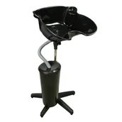 Myjki fryzjerskie - Myjka myjnia fryzjerska barberska przenośna na statywie regulowana mobilna + zbiornik - miniaturka - grafika 1