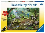 Puzzle - Puzzle 60el Zwierzęta z lsu tropikalnego. 051663 Ravensburger - miniaturka - grafika 1