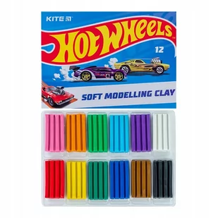 Plastelina 12 Kolorów Szkolna Dla Dzieci HOT WHEELS Kite - Masy plastyczne - miniaturka - grafika 1