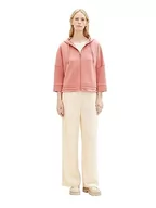 Bluzy damskie - Damska bluza TOM TAILOR z kapturem, 32224-więdnąca róża, XL - miniaturka - grafika 1