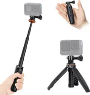 Selfie stick - Kamera sportowa K&F CONCEPT, wysuwany statyw selfie stick, stop aluminium, 32 cm / 12,6 cala maks. wysokość: 2 kg, przenośny, zamiennik do GoPro Hero 12/11/10/9, vlog, transmisja na żywo, nagrywanie wideo selfie - miniaturka - grafika 1