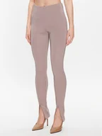 Legginsy - Calvin Klein Legginsy K20K205357 Beżowy Slim Fit - miniaturka - grafika 1